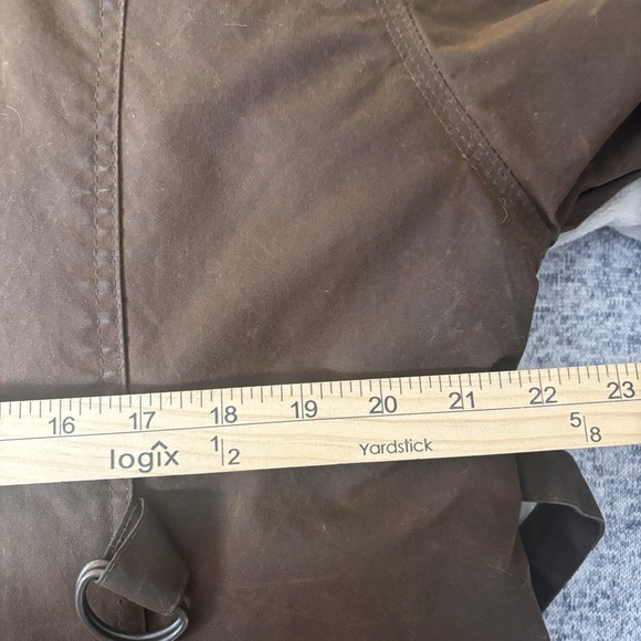 Outback Ladies Walkabout Jacket XL Coat. Brown Oilskin Australia READ! Snug Fit - Picture 16 of 16